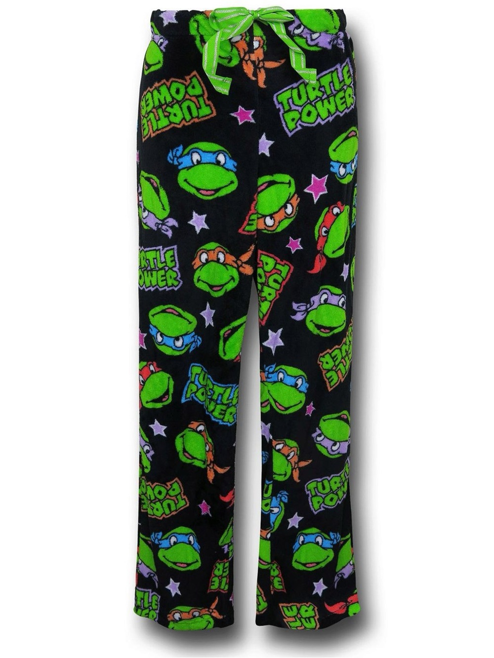 Black & Green Teenage Mutant Ninja Turtles Fleece Pajama Pants